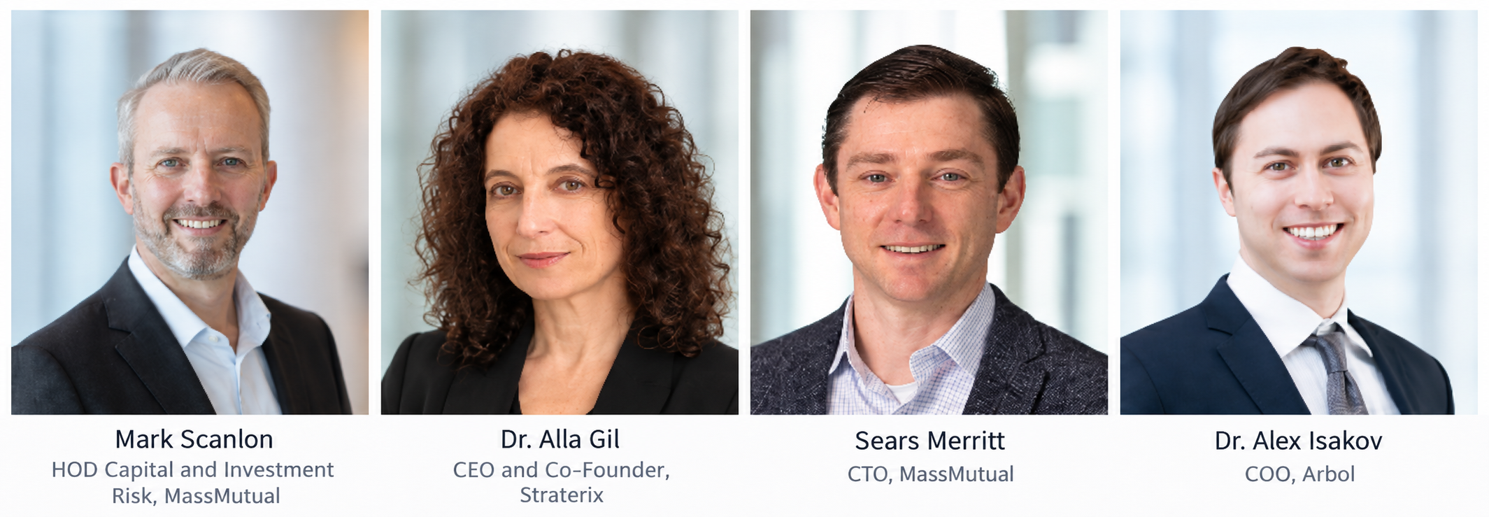 Panel 01 speakers Mark Scanlon, Dr. Alla Gil, Sears Merritt, and Dr. Alex Isakov