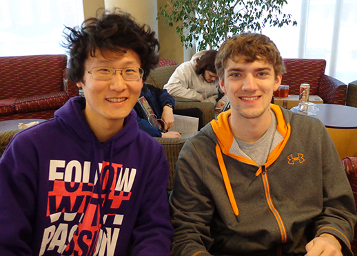 MQP team members DongHae Kim and Aaron Durkee