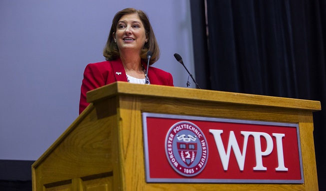 President Leshin credited the entire WPI community for helping to continually raise the caliber of the institution and attract top students.
