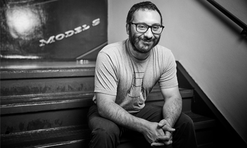 Resnick takes a moment to&nbsp;reflect at Tesla&rsquo;s headquarters in California