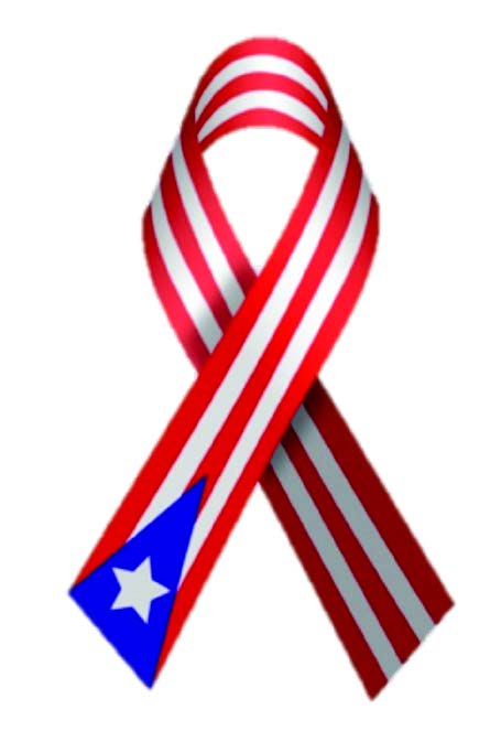 Ribbon with Puerto Rico colors