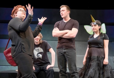 A scene from the 2018 production of New Voices, the annual new plays festival that Vick founded in 1982.