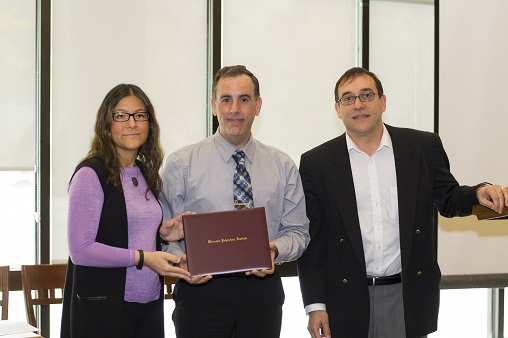 Professors Diana Lados, Germano Iannacchione and Luis Vidali.