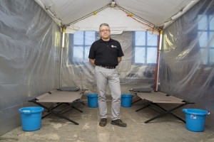 Taskin Padir heads a team that is outfitting a mobile treatment tent with adapted versions of a number of emerging technologies to combat Ebola and other potential epidemics.