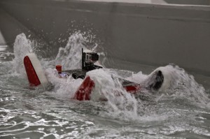 WALRUS undergoing testing to navigate through water.
