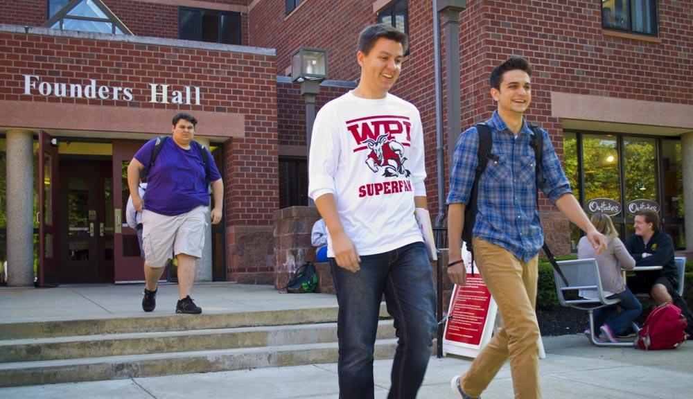 Students at Founders Hall