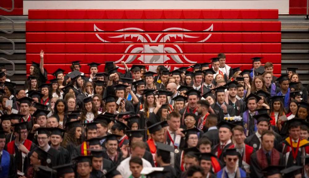 A picture of WPI commencement