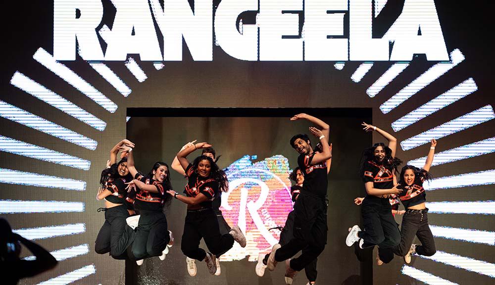 Members of Rangeela perform during the BSU Fashion Show.
