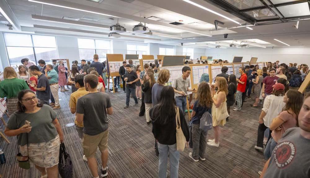 Students present their summer research with the WPI community.
