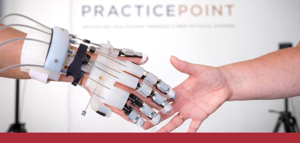 Robotics Engineering Handshake with Human Hand