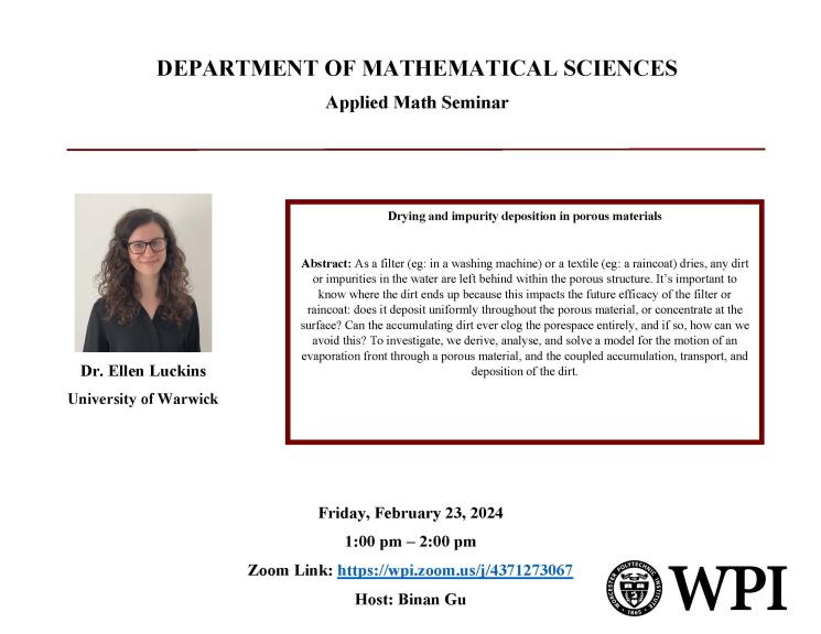 A poster with the information for Ellen Luckin's Seminar - the abstract and title are below on the webpage. 