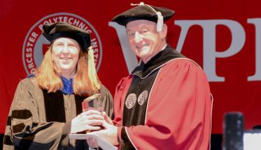 Diane Strong received the 2017 Chairman's Exemplary Faculty Prize from Board Chairman Jack Mollen