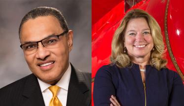 Freeman Hrabowski III, left, president of the University of Maryland, Baltimore County, is the speaker for WPI's 2019 graduate Commencement; Ellen Stofan, director of the National Air and Space Museum, will speak at the undergraduate ceremony