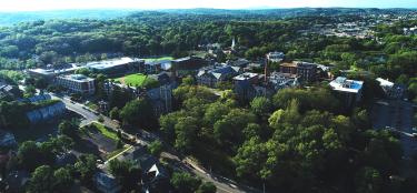 Aerial view of WPI Campus