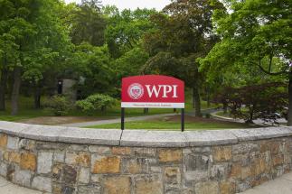 A WPI sign
