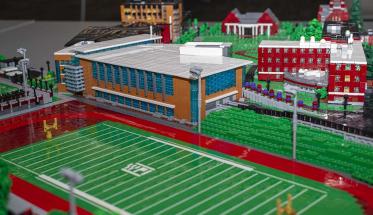 A photo of part of WPI's LEGO campus.