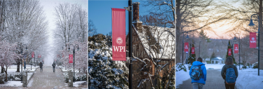 Winter on WPI Campus