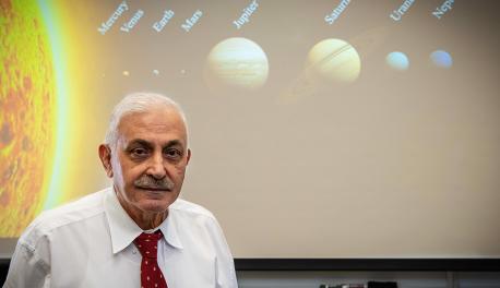WPI mathematical physicist Mayer Humi has been studying the solar system for decades.