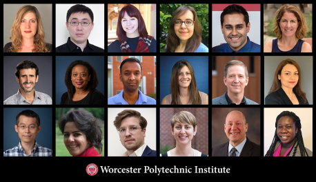 Individual photos of new WPI faculty members