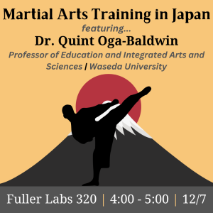 Martial arts training in Japan summary flyer