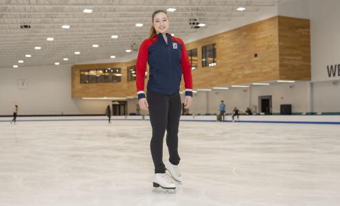 An image of Tessa Lytle ice skating