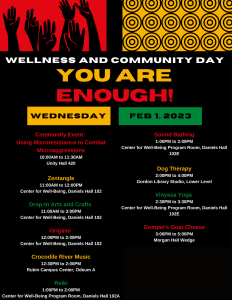 Wellness and Community Day: You are Enough!