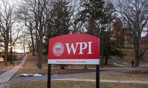 WPI Campus Sign